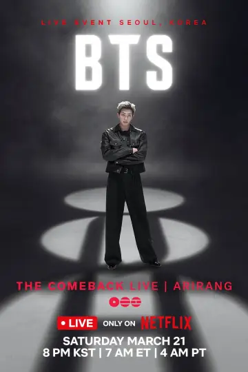Poster to the movie "BTS THE COMEBACK LIVE | ARIRANG" #761348